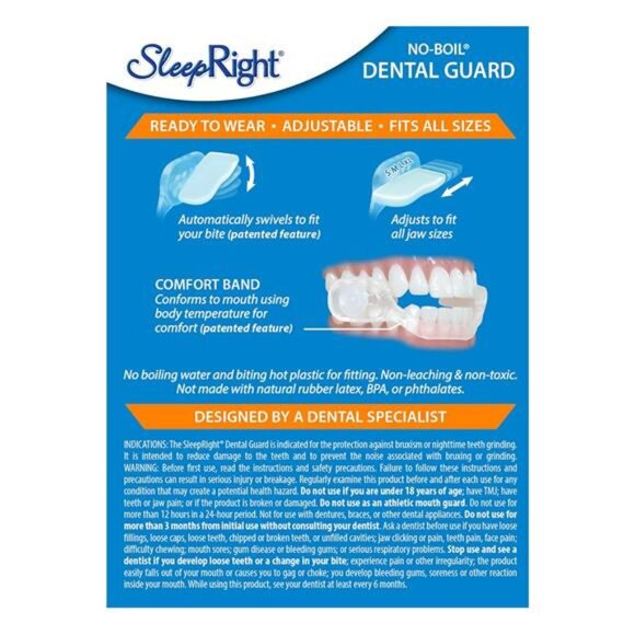 Ultra-Comfort Dental Guard Mouth Guard to Prevent Teeth Grinding - No Boil - Picture 3 of 7
